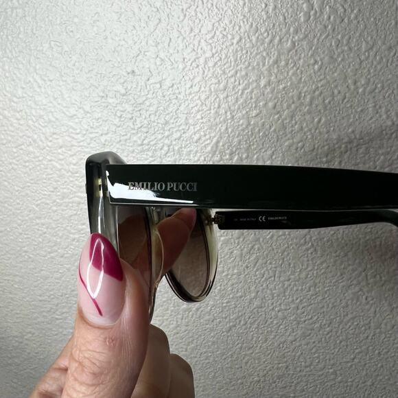 Emilio Pucci EP736S 313 Brown Gray Oversized Gradient Sunglasses 56-18-135 MM main image 5